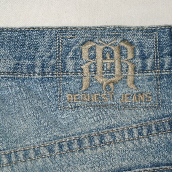 StoneWash BlueJean Short by Request Jeans Cut-Off Shorts Size 30 x 14" Inseam - Picture 6 of 16